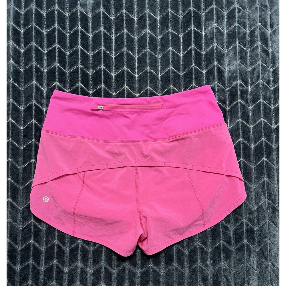 LULULEMON Women's Speed Up Shorts Pink stretch Size 6